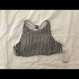 Athleta Seersucker Bikini Top 36B/C